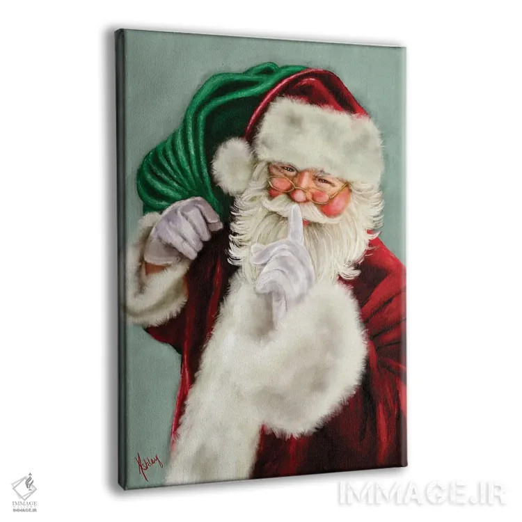 تابلو بابانوئل که ساکت میکند اثر اشلی بردلی - نمای پرسپکتیو محصول