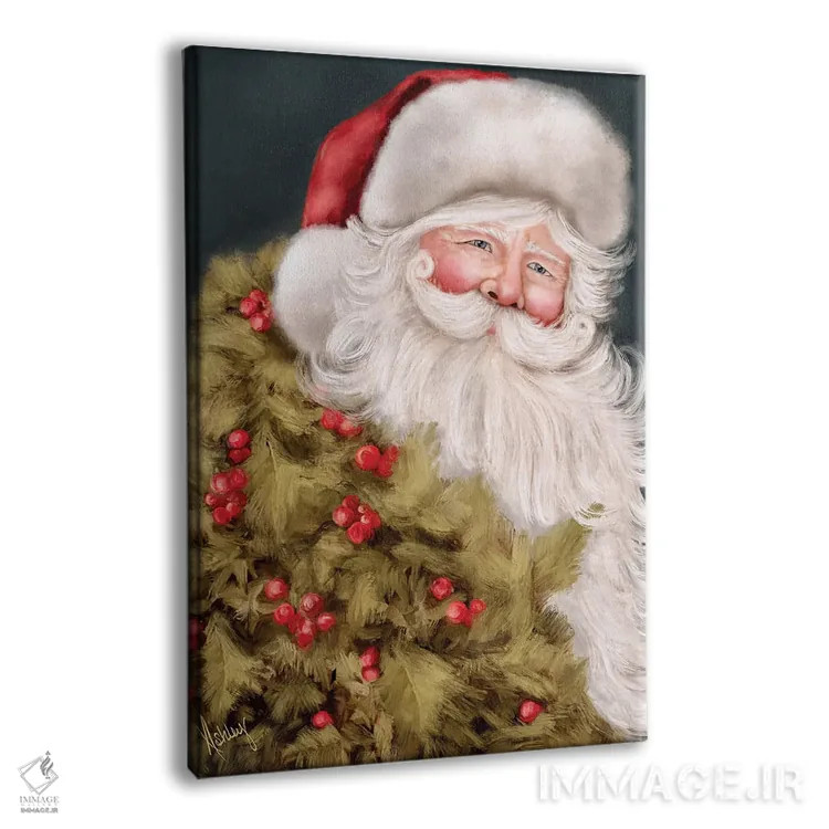 تابلو بابانوئل دنیای قدیم اثر اشلی بردلی - نمای پرسپکتیو محصول