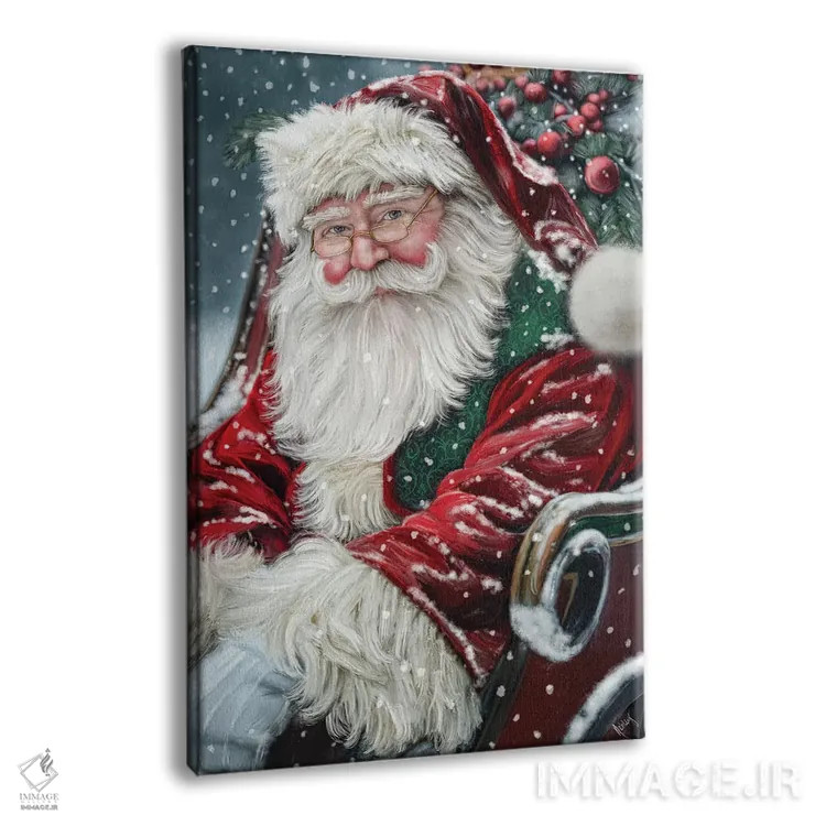 تابلو سورتمهٔ بابانوئل اثر اشلی بردلی - نمای پرسپکتیو محصول