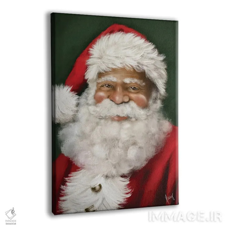 تابلو بابانوئل شاد II اثر اشلی بردلی - نمای پرسپکتیو محصول