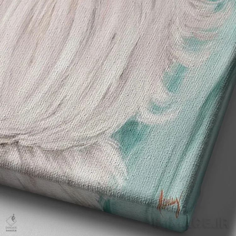 تابلو بابانوئل ساحلی اثر اشلی بردلی - نمای نزدیک بافت بوم