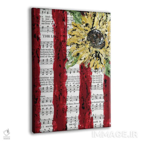 تابلو پرچم سرود آفتابگردان اثر اشلی بردلی - نمای پرسپکتیو محصول