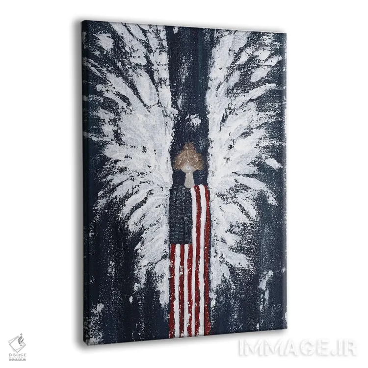 تابلو فرشتهٔ آمریکایی (سبک Americana) اثر اشلی بردلی - نمای پرسپکتیو محصول