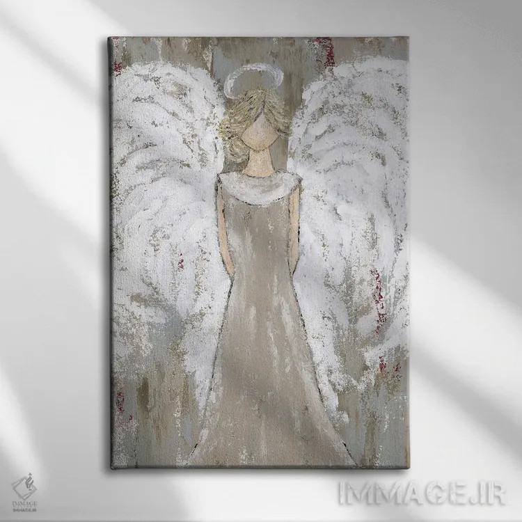 تابلو فرشتهٔ نگهبان خانه روستایی اثر اشلی بردلی - نمای روبهرو روی دیوار