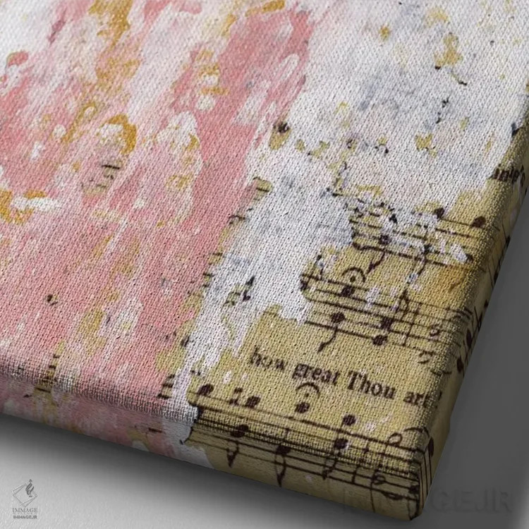 تابلو چه عظیم است تو (بلوند) اثر اشلی بردلی - نمای نزدیک بافت بوم