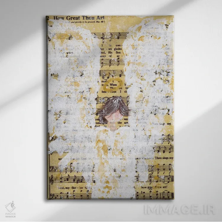 تابلو چه عظیم است تو (مو قهوهای) اثر اشلی بردلی - نمای روبهرو روی دیوار