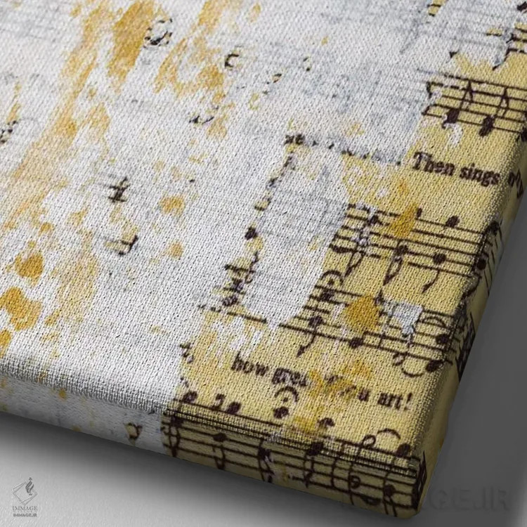 تابلو چه عظیم است تو (مو قهوهای) اثر اشلی بردلی - نمای نزدیک بافت بوم