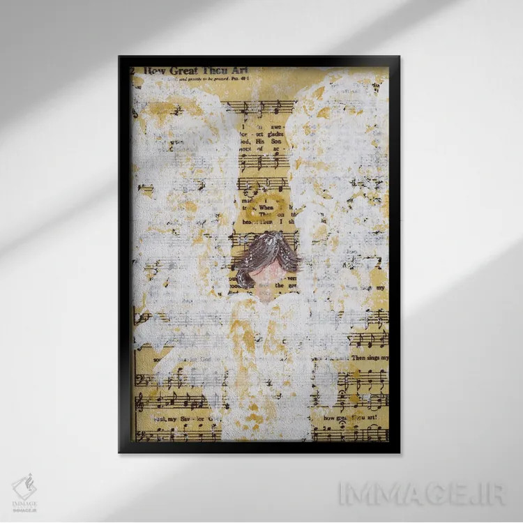 تابلو چه عظیم است تو (مو قهوهای) اثر اشلی بردلی - نمای قابدار مشکی