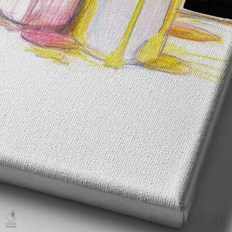 تابلو رنگ بیشتر اثر آلن سگال - نمای نزدیک بافت بوم