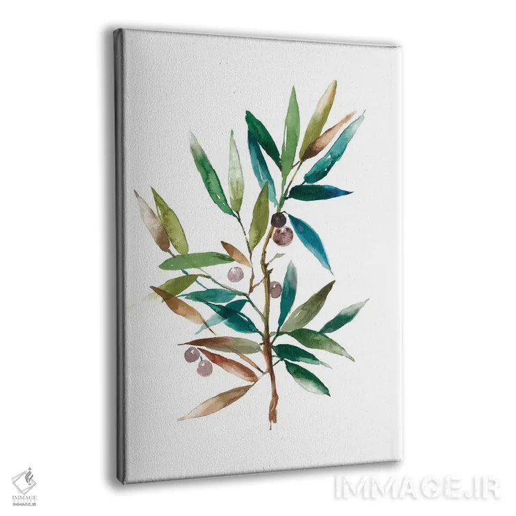 تابلو شاخه زیتون II اثر آسیا جنسن - نمای پرسپکتیو محصول