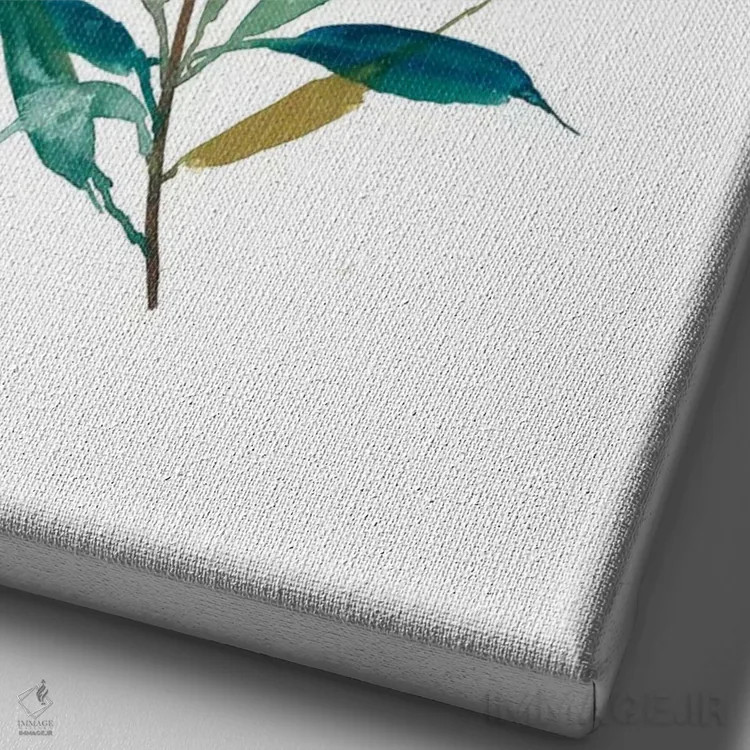 تابلو زیتون II اثر آسیا جنسن - نمای نزدیک بافت بوم