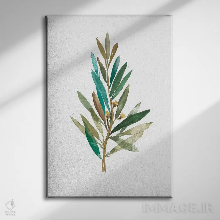 تابلو زیتون III اثر آسیا جنسن - نمای روبهرو روی دیوار