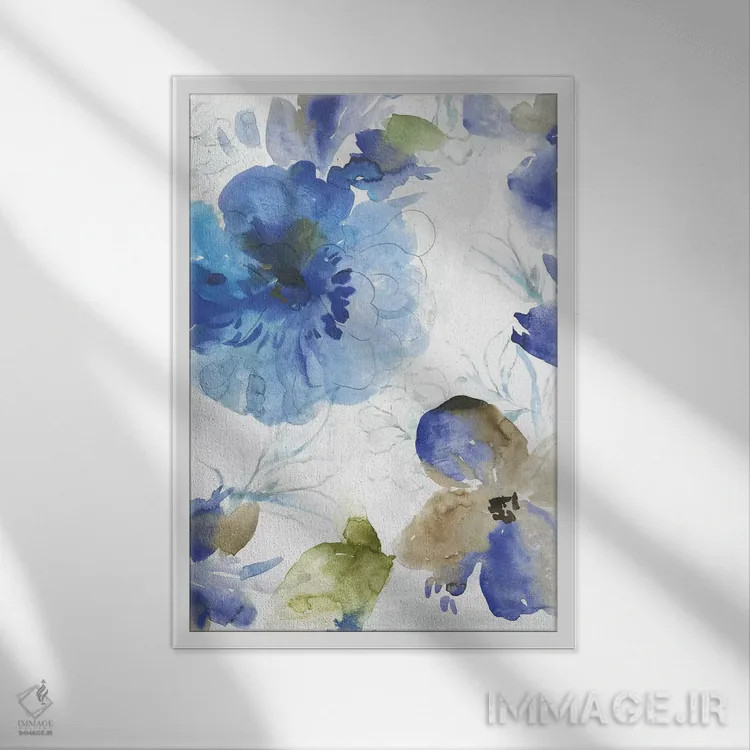 تابلو گیاهان بریل II اثر آسیا جنسن - نمای قابدار سفید