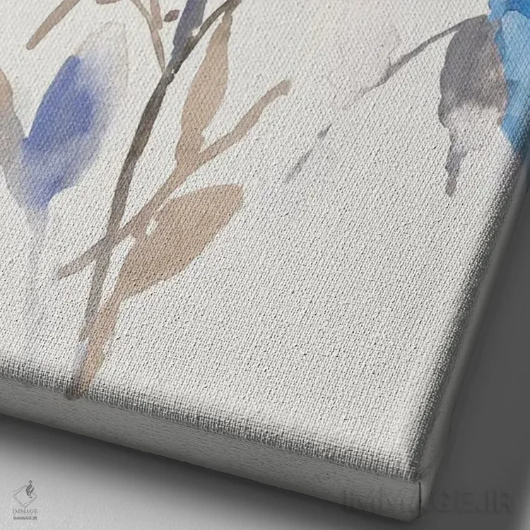 تابلو آرام بیدارم کن I اثر آسیا جنسن - نمای نزدیک بافت بوم