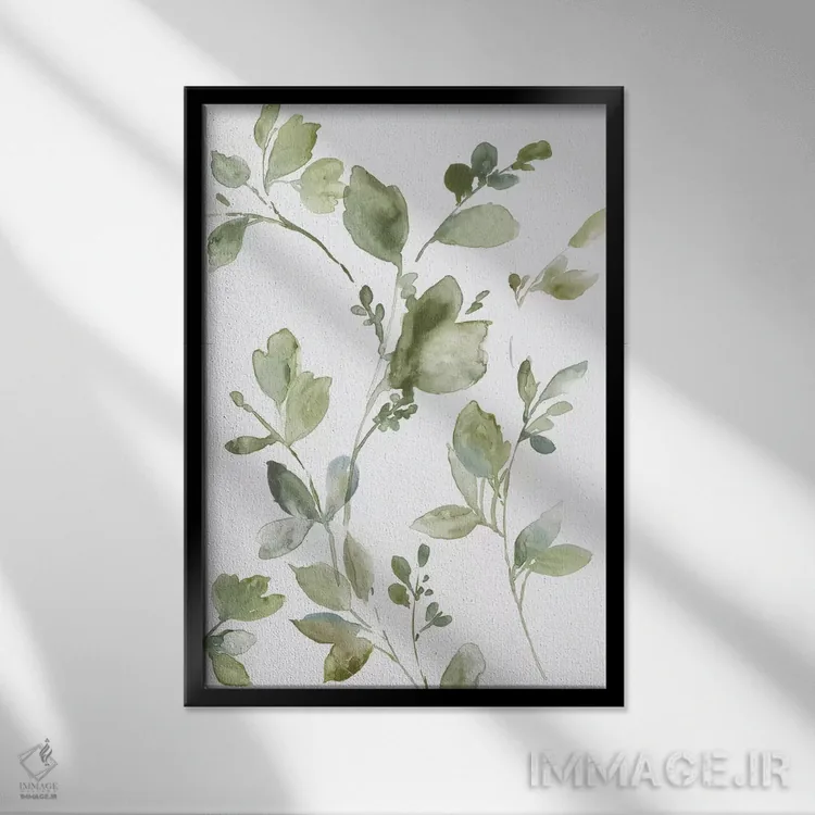 تابلو سلام به صبح I اثر آسیا جنسن - نمای قابدار مشکی