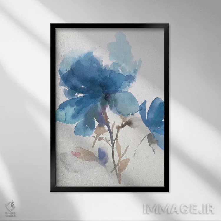 تابلو آرام بیدارم کن I اثر آسیا جنسن - نمای قابدار مشکی