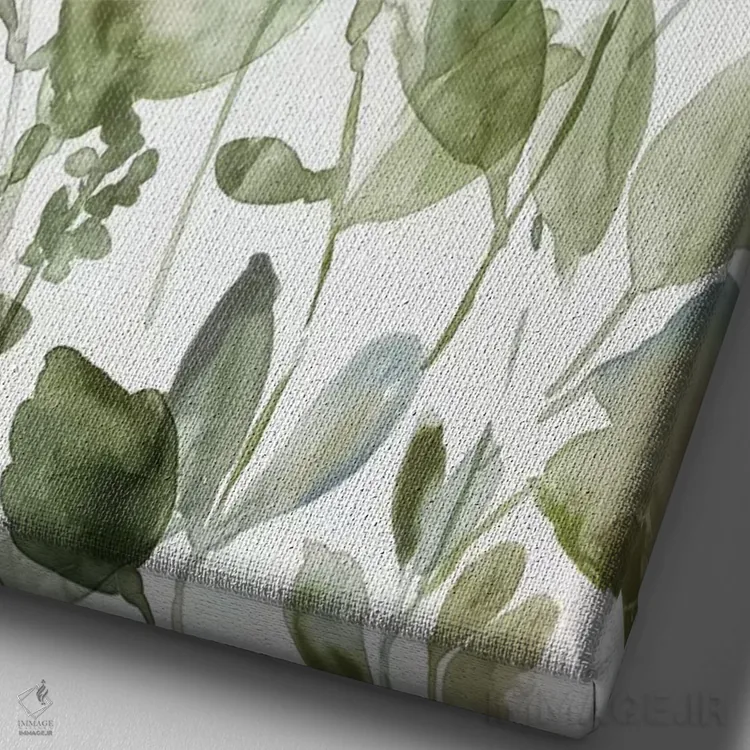 تابلو سلام به صبح II اثر آسیا جنسن - نمای نزدیک بافت بوم