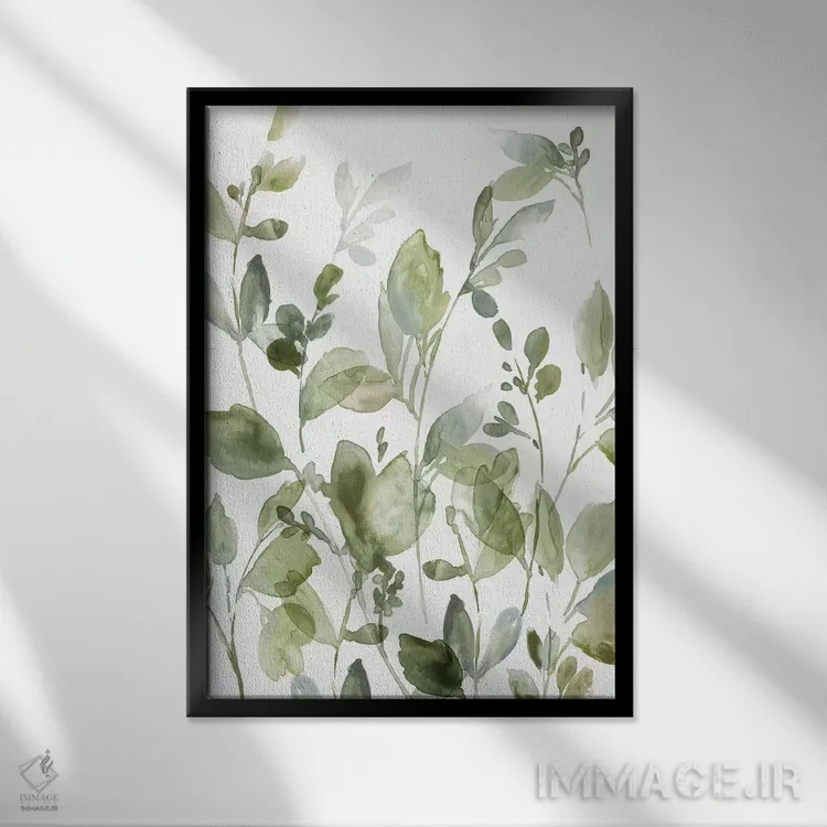 تابلو سلام به صبح II اثر آسیا جنسن - نمای قابدار مشکی