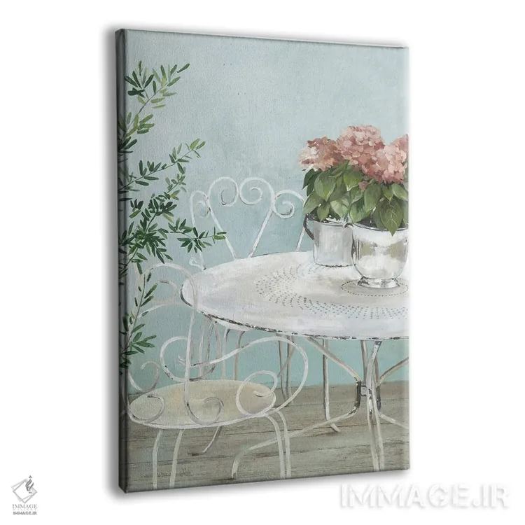 تابلو باغ سفید I اثر آسیا جنسن - نمای پرسپکتیو محصول