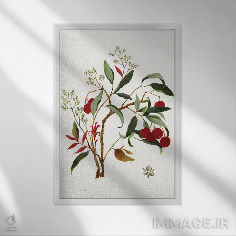 تابلو بوتانا جدید II اثر آسیا جنسن - نمای قابدار سفید