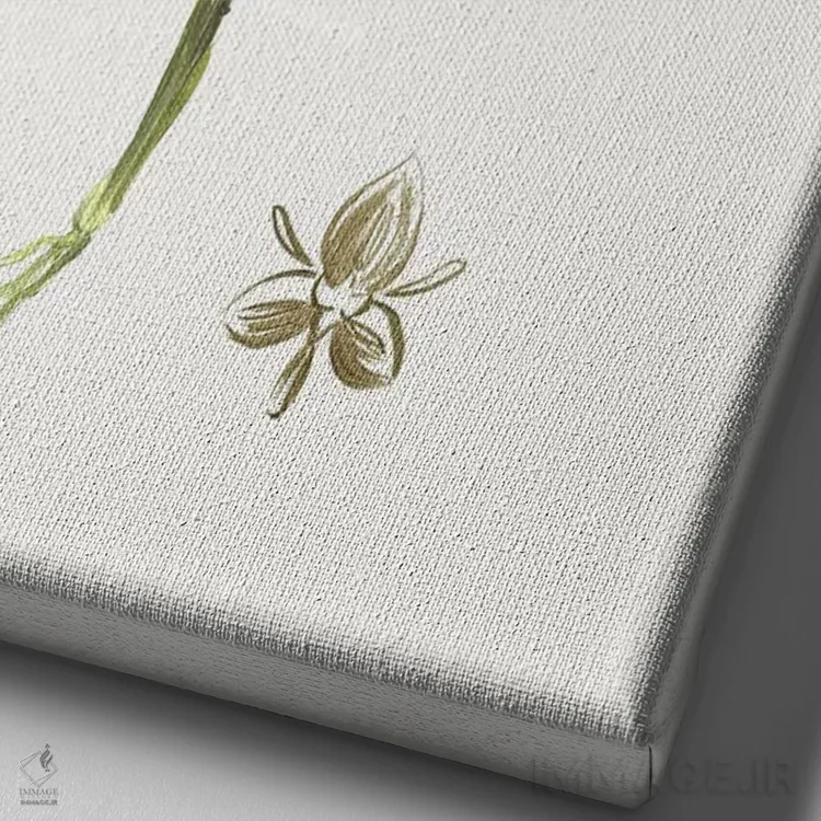 تابلو بوتانا جدید IV اثر آسیا جنسن - نمای نزدیک بافت بوم