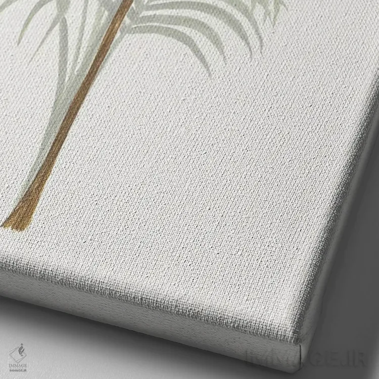 تابلو استوایی II اثر آسیا جنسن - نمای نزدیک بافت بوم