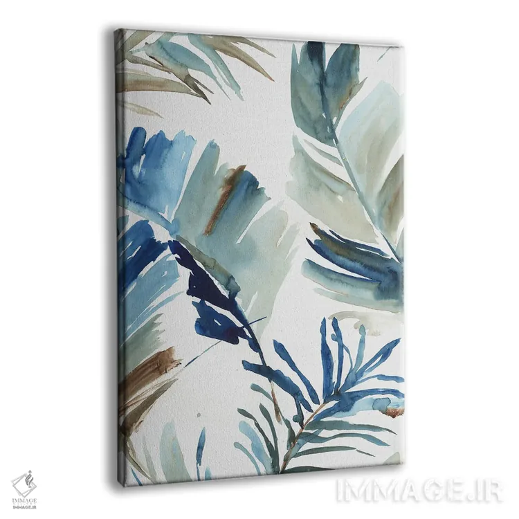 تابلو گرمای استوایی آبی II اثر آسیا جنسن - نمای پرسپکتیو محصول