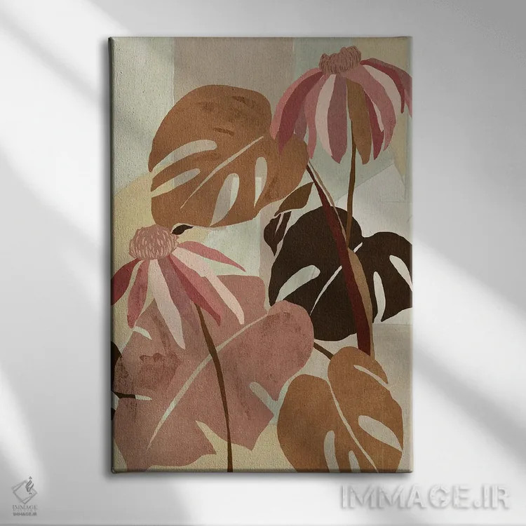 تابلو استوایی داغ I اثر آسیا جنسن - نمای روبهرو روی دیوار