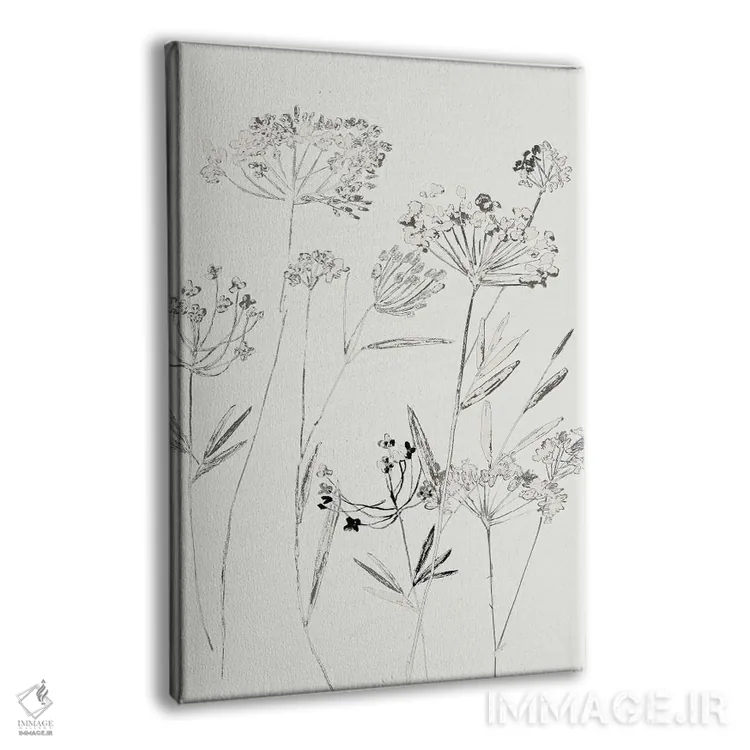 تابلو ظریف سفید II اثر آسیا جنسن - نمای پرسپکتیو محصول