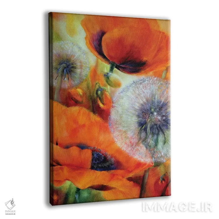 تابلو شقایق و قاصدک اثر آنت شموکر - نمای پرسپکتیو محصول