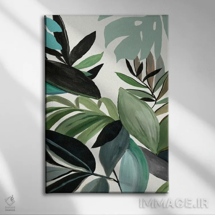 تابلو چند استوایی II اثر آسیا جنسن - نمای روبهرو روی دیوار