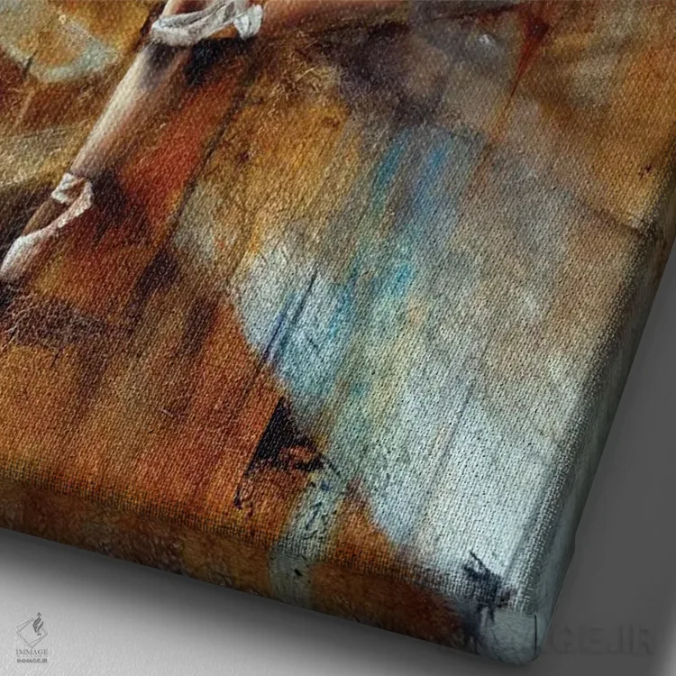 تابلو تعادل اثر آنت شموکر - نمای نزدیک بافت بوم