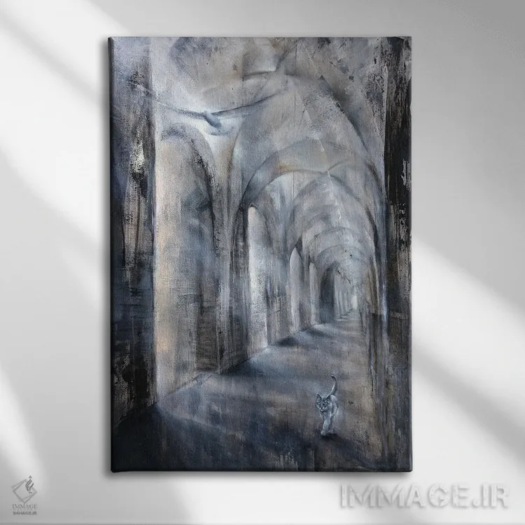 تابلو نور و سایه اثر آنت شموکر - نمای روبهرو روی دیوار