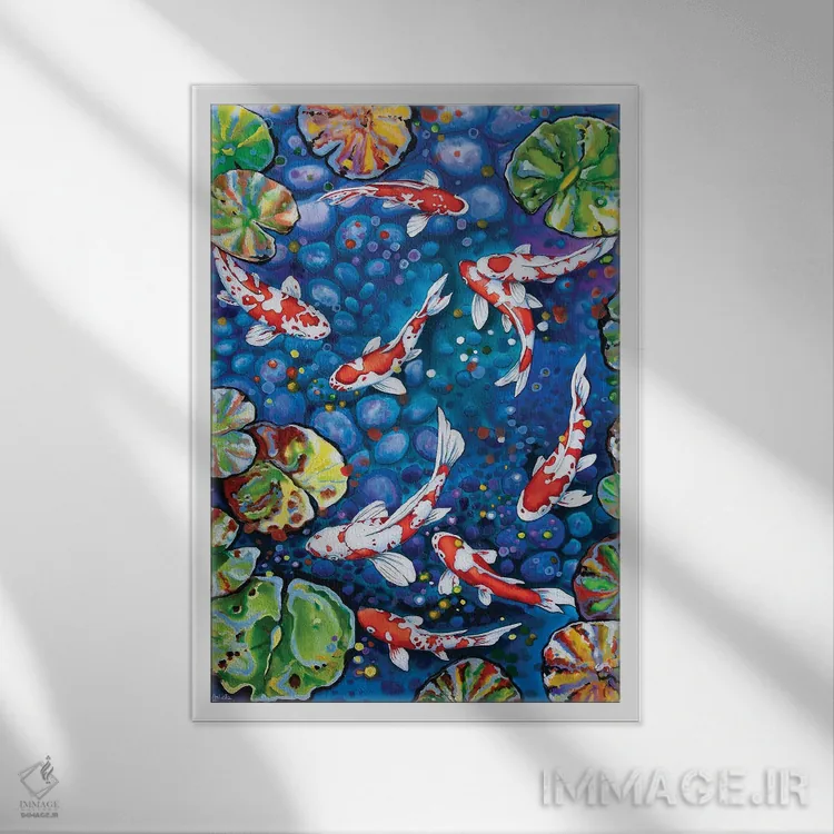 تابلو نه کوی قرمز اثر آرلت اسمولکو - نمای قابدار سفید