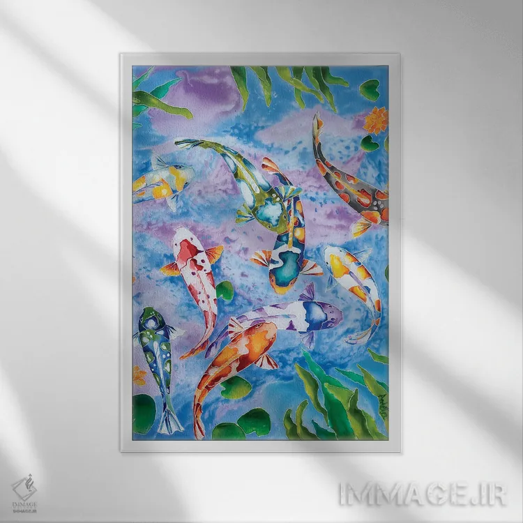 تابلو ماهی کندی اثر آرلت اسمولکو - نمای قابدار سفید