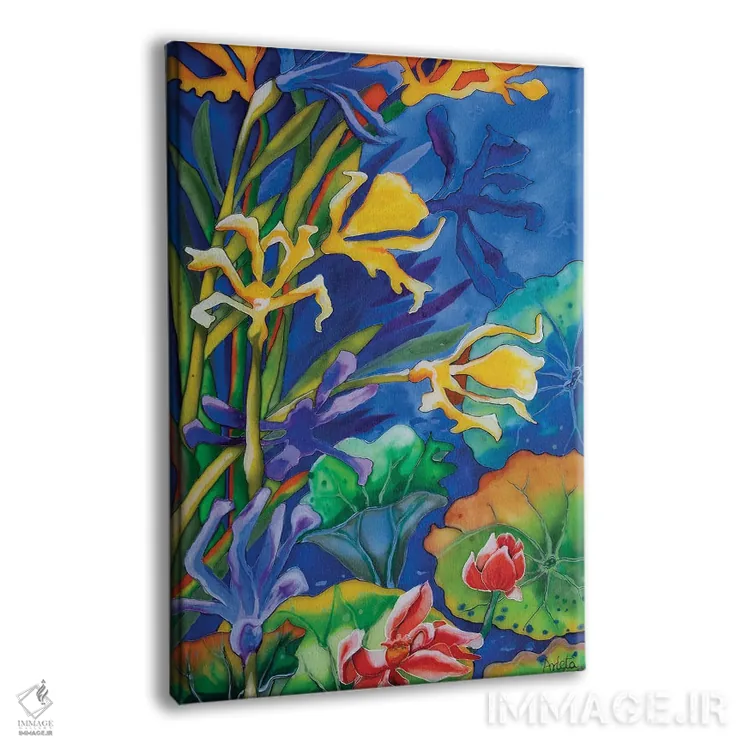 تابلو زنبق زرد اثر آرلت اسمولکو - نمای پرسپکتیو محصول