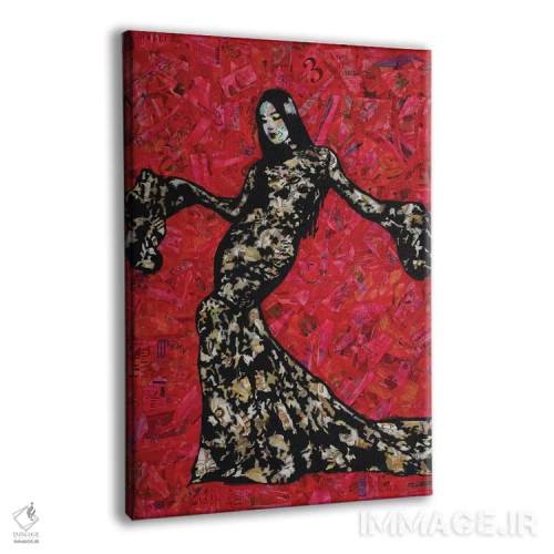 تابلو طلا و تور اثر امی اسمیت - نمای پرسپکتیو محصول