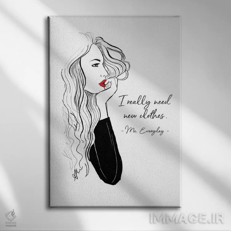 تابلو من هر روز اثر آلیسون پِتری - نمای روبهرو روی دیوار