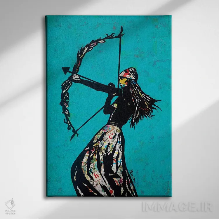 تابلو کماندار اثر امی اسمیت - نمای روبهرو روی دیوار