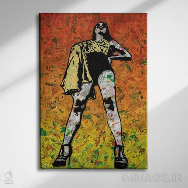 تابلو شجاع اثر امی اسمیت - نمای روبهرو روی دیوار