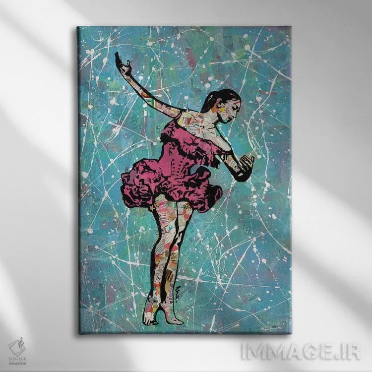 تابلو رقاص باله اثر امی اسمیت - نمای روبهرو روی دیوار