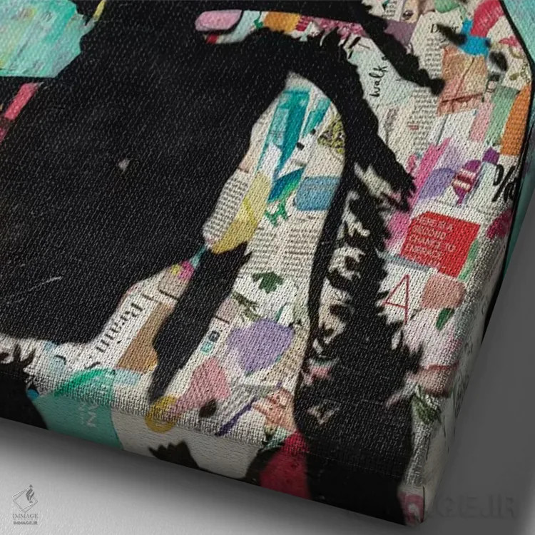 تابلو اندیشمند II اثر امی اسمیت - نمای نزدیک بافت بوم