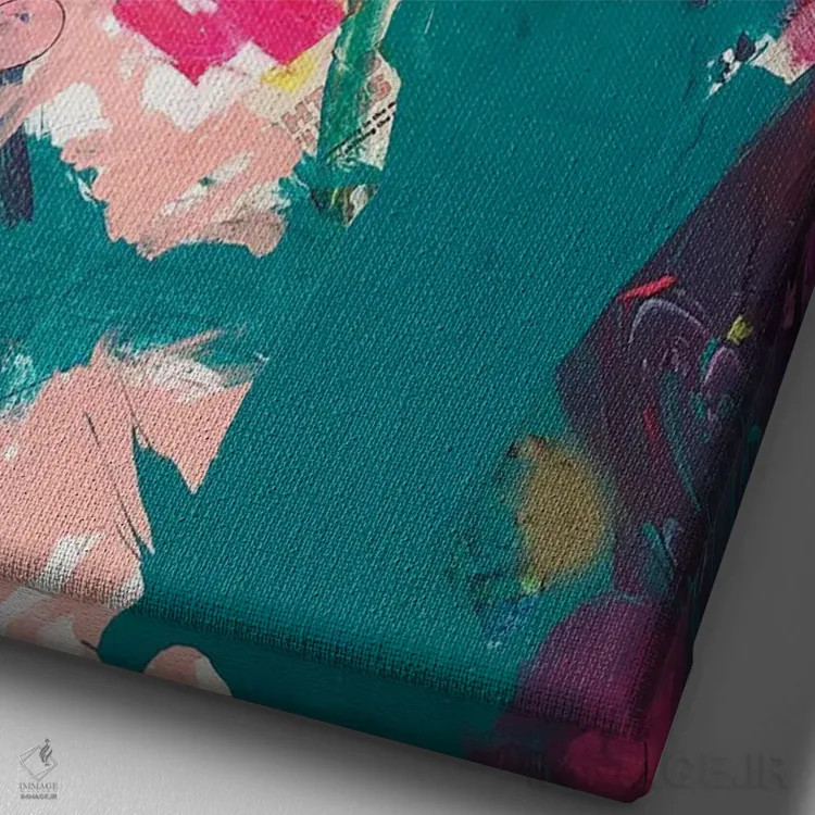 تابلو شادی در هر لحظه اثر امی اسمیت - نمای نزدیک بافت بوم