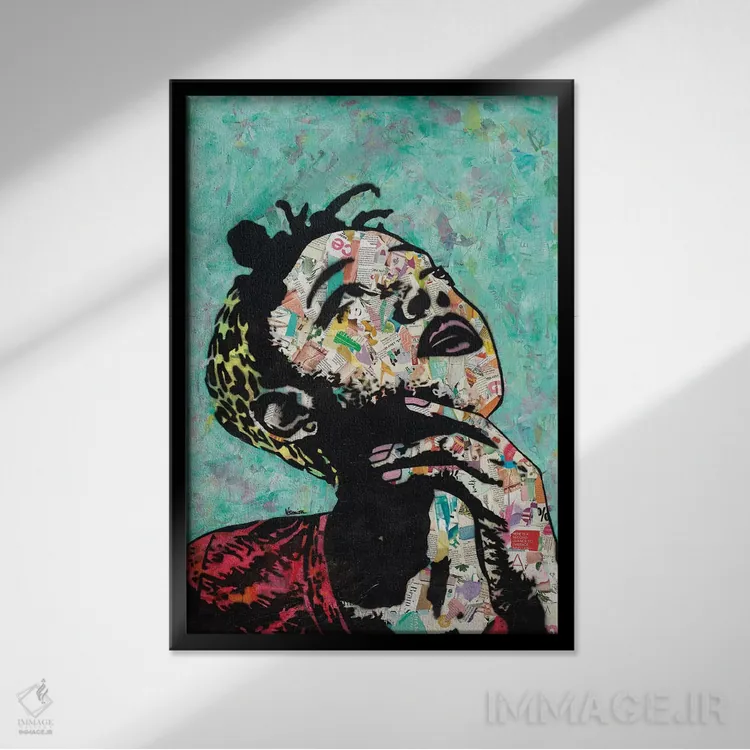 تابلو اندیشمند II اثر امی اسمیت - نمای قابدار مشکی