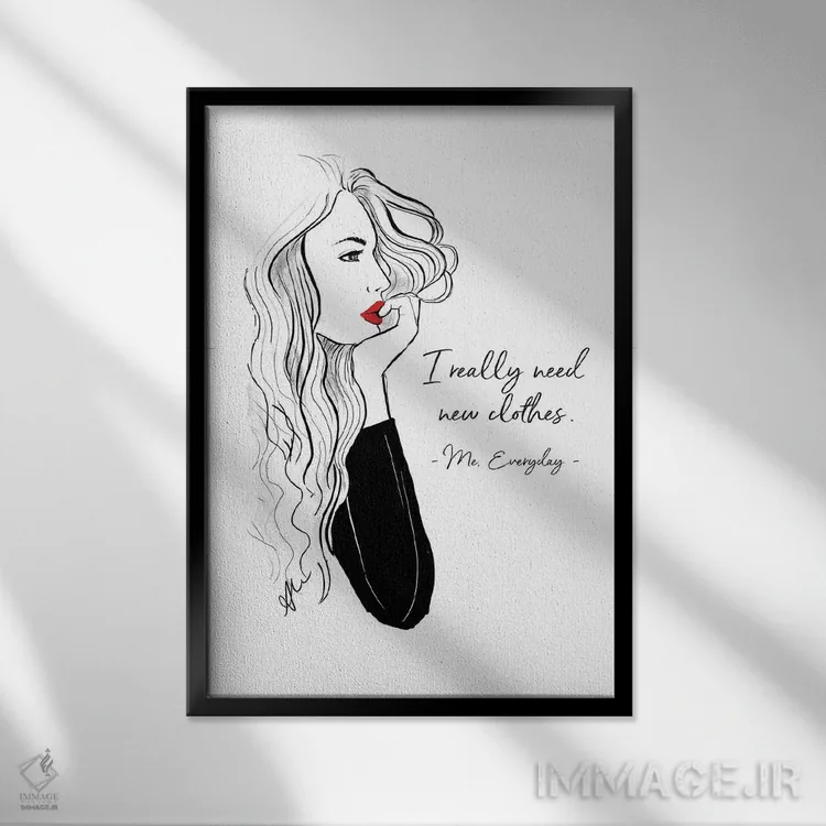 تابلو من هر روز اثر آلیسون پِتری - نمای قابدار مشکی