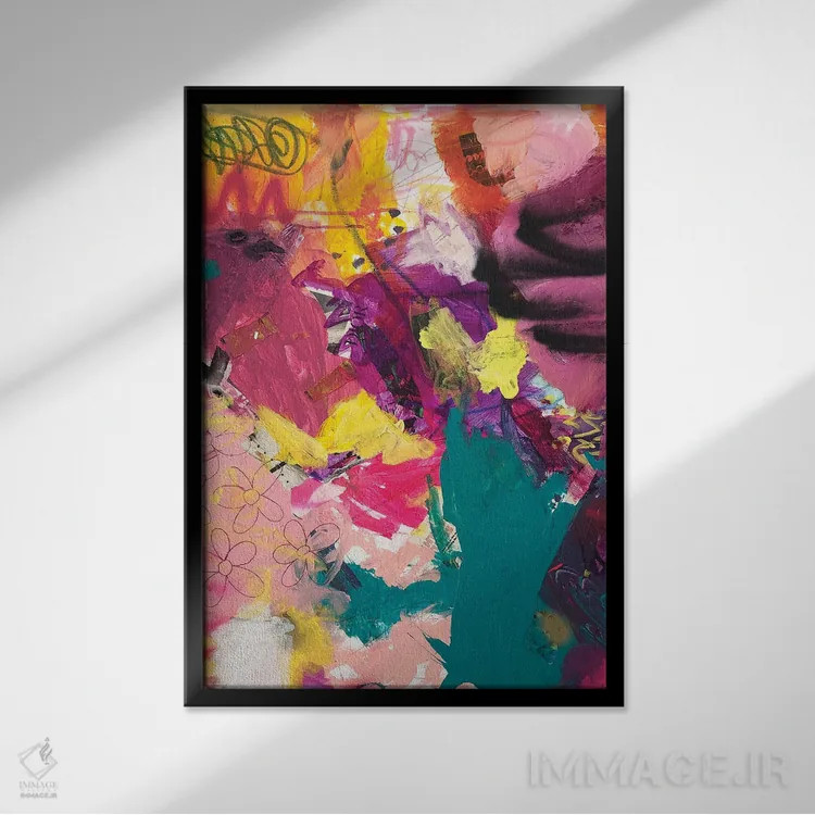 تابلو شادی در هر لحظه اثر امی اسمیت - نمای قابدار مشکی