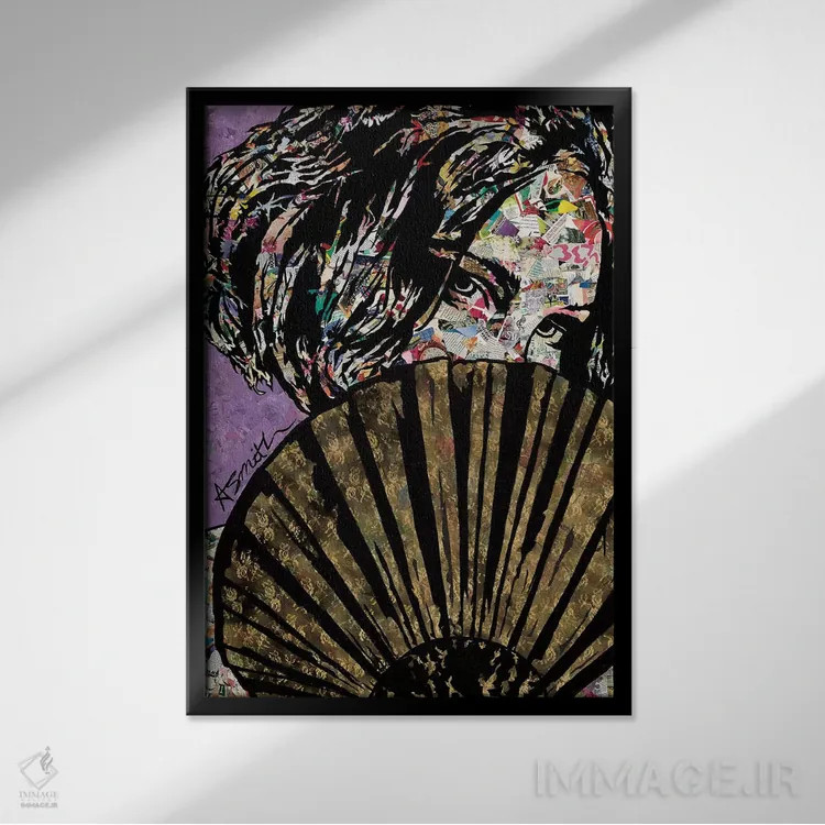 تابلو خود را به بیتوجهی زدن اثر امی اسمیت - نمای قابدار مشکی