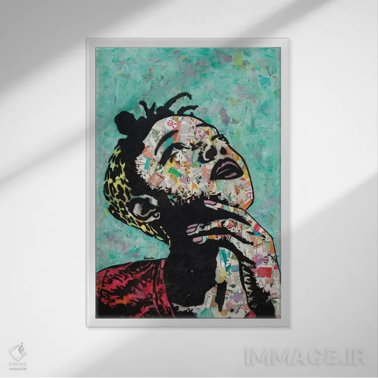 تابلو اندیشمند II اثر امی اسمیت - نمای قابدار سفید