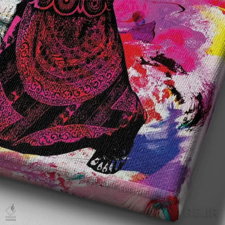 تابلو آینده اثر امی اسمیت - نمای نزدیک بافت بوم