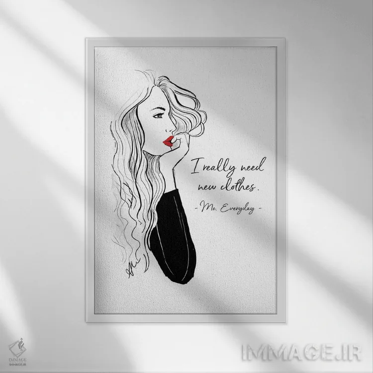 تابلو من هر روز اثر آلیسون پِتری - نمای قابدار سفید